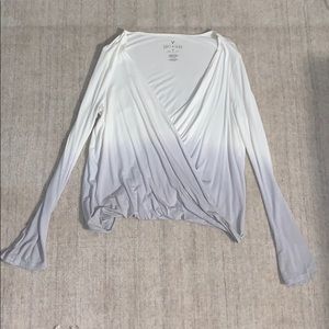 American Eagle Wrap Top